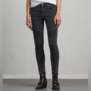 AllSaints- Biker Cropped Jeans